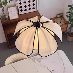 HEIKESZ French cream wind chandelier Nordic simple dining room living room bedroom Japanese medieval art advanced petal lamp light fixtures for celling lights