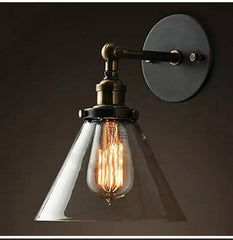 HEIKESZ American Retro Iron Art Wall Lamp Personalized Creative Hotel Wall Lamp Bar Lamp Lighting Batai Wall Lamp american style retro outdoor indoor retro bedroom lamp american-style Industrial wind
