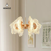 HEIKESZ French Cream Style Ceiling Light Modern Minimalist Luxury Chandelier for Bedroom Bar Hallway Creative Atmosphere Lamp