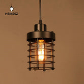 HEIKESZ 【One-year warranty, free shipping】Retro Industrial Style Chandelier American Loft Restaurant Coffee Shop Creative Iron Cage Bar Aisle Hallway Chandelier