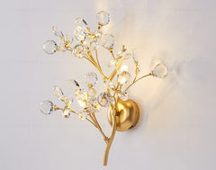 HEIKESZ European Style Ceiling Light Luxury Crystal LED Chandelier Modern Round Living Room Bedroom Lighting Fixture