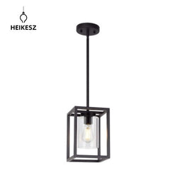 Cross-border exclusive supply of Nordic retro industrial style iron art pendant lights, creative and unique, simple single-head dining room bar counter US-standard lamps