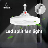 New LED Fan Light E27 Screw Bulb Removable Energy Saving Remote Control Stepless Dimming Ceiling Lamp