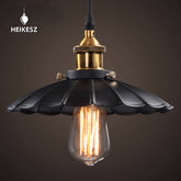 HEIKESZ American Country Retro Iron Art Lotus Leaf Retro Nostalgic Dining Room and Study Room Bar Cafe Loft Chandelier american style retro outdoor indoor retro bedroom lamp american-style Industrial wind
