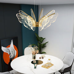 HEIKESZ Nordic designer butterfly chandelier modern simple atmosphere lighting luxury study living room bedroom creative personality lamp lighting fixtures for celling lighting