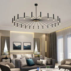 HEIKESZ Nordic postmodern simple restaurant chandelier creative personality living room dining room atmosphere artist household wrought iron chandelier lamp light fixtures for celling light