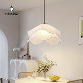 HEIKESZ Advanced cream wind chandelier living room light master light bedroom light Nordic simple warm romantic master bedroom lamp light fixtures for celling light