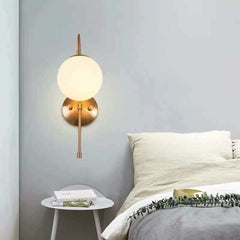 Nordic Light Luxury Living Room Background Wall Lamp Unique Creative Simple Bedroom Wall Lamp Stair Aisle Bedside Lamp