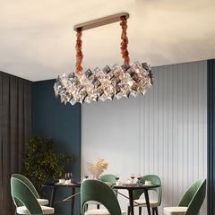 HEIKESZ Postmodern simple light luxury living room hall light bedroom light dining room light bar light room light crystal chandelier lamp light fixtures for celling light
