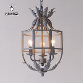 Vintage Retro Iron Ceiling Light American Country Style Rustic Chandelier for Living Room Dining Hallway Entryway Home Decor