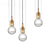 HEIKESZ Nordic simple living room background wall crystal ball chandelier hotel bedroom bedside restaurant designer art small chandelier lamp light fixtures for celling light