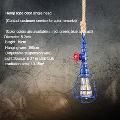 HEIKESZ American retro water pipe ceiling light restaurant coffee shop creative clothing store LOFT industrial style multi head combination light