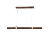 HEIKESZ Nordic Minimalist Long Chandelier Chinese Style Tea Room Wood Art Lamp