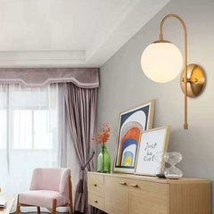 Nordic Light Luxury Living Room Background Wall Lamp Unique Creative Simple Bedroom Wall Lamp Stair Aisle Bedside Lamp