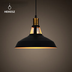 HEIKESZ American Country Retro LOFT Industrial Style Pot Cover Chandelier Simple Shop Clothing Store Restaurant Bar Single-Head Droplight american style retro outdoor indoor retro bedroom lamp american-style Industrial wind