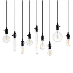 HEIKESZ 【One-year warranty, free shipping】E27 Screw LED Bulb Edison Light Source Single Lamp Creative Shop Bar Restaurant with Plug Switch Chandelier