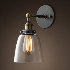 HEIKESZ American Retro Iron Art Wall Lamp Personalized Creative Hotel Wall Lamp Bar Lamp Lighting Batai Wall Lamp american style retro outdoor indoor retro bedroom lamp american-style Industrial wind