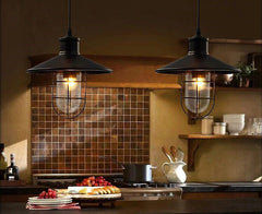 HEIKESZ American Country Creative Retro Iron Art Industrial Style Bar Lamp Small Iron Cage Lampshade Bar Coffee Shop Chandelier american style retro outdoor indoor retro bedroom lamp american-style Industrial wind