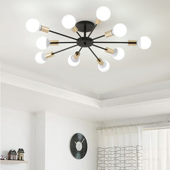 HEIKESZ Nordic Style Living Room Lamp Home Modern Minimalist Restaurant Wrought Iron Ceiling Lamp Creative Personality Corridor Industrial Wind Bedroom Light LED Light for Bedroom Night Aesthetic Room Lamp