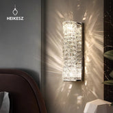 HIEKESZ craftsman light luxury bedside crystal lamp staircase porch lamp light luxury living room sofa TV background wall grille wall lamp light fixtures for celling light