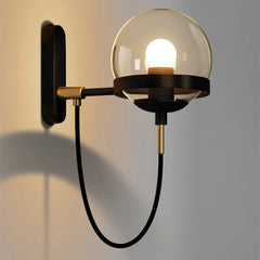 HEIKESZ Nordic Retro Wall Lamp Modern Bedside Light for Bedroom Hotel Corridor Stair Background Wall Lighting