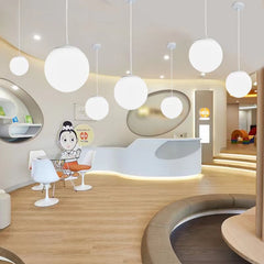 HEIKESZ Simple modern restaurant ball chandelier single head round bar clothing store staircase aisle shopping mall large ball lamp lighting fixtures for celling lights
