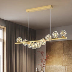 HEIKESZ Nordic Modern Chandelier Creative Simple Pendant Light for Restaurant Office Conference Table Luxury Dining Bar Long Lights