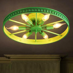 HEIKESZ Industrial Vintage Ceiling Light American Style Iron Pipe Creative Living Room Dining Room Lighting Fixture