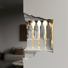 Gypsum Induction Night Light Bedside Corridor Aisle Gypsum Lamp Embedded Corner Plaster Wall Lamp B & B Ambience Light
