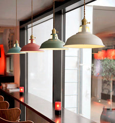 HEIKESZ Nordic Macaron Three-Way Hole Creative Simple Modern Dining-Room Lamp Cafe Clothing Store Bar Pot Cover Chandelier american style retro outdoor wall lamp indoor retro bedroom lamp american-style Industrial wind
