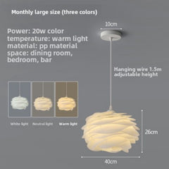 HEIKESZ Nordic Modern Minimalist Creative Flower Internet Celebrity Clothing Store Ins Girl Cozy Restaurant Bedroom Pine Ceiling Light