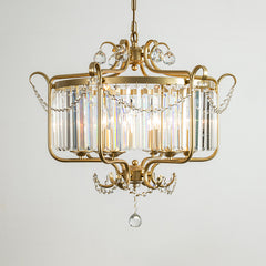 HEIKESZ Factory direct sales American chandelier living room lamp dining room light luxury crystal lamp study simple atmospheric lamp bedroom lighting