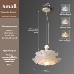 HEIKESZ Nordic Modern Minimalist Creative Flower Internet Celebrity Clothing Store Ins Girl Cozy Restaurant Bedroom Pine Ceiling Light
