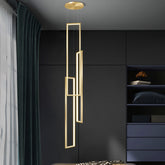 HEIKESZ Stair Chandelier Modern Simple Rotating LED Light Nordic Minimalist Design for Duplex Villa Restaurant Bar Ceiling Pendant