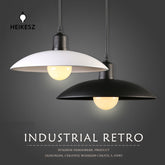 HEIKESZ Industrial Vintage Ceiling Light Retro Pendant Lamp for Cafe Restaurant Bar Single Head Iron Cover Lighting Fixture