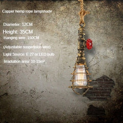 HEIKESZ American retro water pipe ceiling light restaurant coffee shop creative clothing store LOFT industrial style multi head combination light