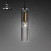 HEIKESZ Postmodern simple restaurant single head personalized bar cafe study bedside small chandelier fishing line lamp crystal chandelier lamp light fixtures for celling light
