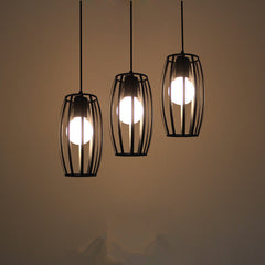 HEIKESZ Retro Bar Loft Three-Head Creative Personalized Restaurant American Country Industrial Style Chandelier american style retro outdoor indoor retro bedroom lamp american-style Industrial wind