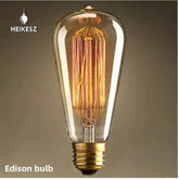 HEIKESZ Classical lamps, Edison light bulbs, art styling tungsten wire classical decoration E27 40W retro nostalgic light bulbs