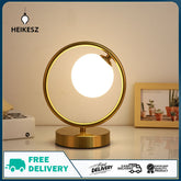 HEIKESZ Table Lamp Decoration Post-Modern Nordic Reading Eye Protection Golden Living Room Room Bedside Large Quantity from Youyi