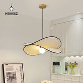 HEIKESZ French medieval wabi wind restaurant art chandelier bedroom living room bar creative fabric potato chip lamp light fixtures for celling lights