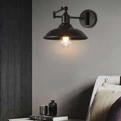 HEIKESZ In Chinese Antique Style Rocker Arm Wall Lamp Bedroom Bedside Lamp Retractable Folding Study Reading Lamp in the Living Room American Standard European Standard Wall Lamp