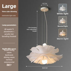 HEIKESZ Nordic Modern Minimalist Creative Flower Internet Celebrity Clothing Store Ins Girl Cozy Restaurant Bedroom Pine Ceiling Light