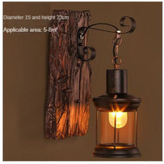 HEIKESZ American Retro Balsa Boat Wood Wall Lamp Dining Room Coffee Shop Light Loft Industrial Style Creative Bar Aisle Nostalgic Lamp LED Light for Bedroom Night Aesthetic Room Lamp