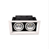 HEIKESZ Led Bean Container Lamp Double Head Three Head 7w10w Embedded Ceiling Spotlight Simple Downlight for Clothing Store Living Room Indoor Lighting