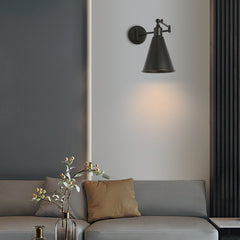 HEIKESZ In Chinese Antique Style Rocker Arm Wall Lamp Bedroom Bedside Lamp Retractable Folding Study Reading Lamp in the Living Room American Standard European Standard Wall Lamp
