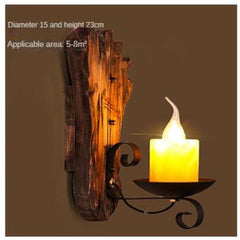 HEIKESZ American Retro Balsa Boat Wood Wall Lamp Dining Room Coffee Shop Light Loft Industrial Style Creative Bar Aisle Nostalgic Lamp LED Light for Bedroom Night Aesthetic Room Lamp