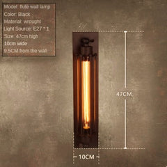 HEIKESZ Loft Vintage Industrial Style Pot Cover Wall Lamp American Simple Iron Wall Lamp Aisle Corridor Warehouse Balcony Dining-Room Lamp LED Light for Bedroom Night Aesthetic Room Lamp