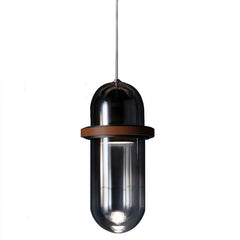 HEIKESZ Light luxury glass bedroom bedside chandelier modern minimalist bar cafe model room designer leather small chandelier lamp light fixtures for celling lights