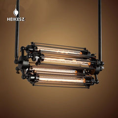 HEIKESZ American Country Creative Flute Chandelier Retro Industrial Loft Chandelier Cafe Aisle Flute Chandelier american style retro outdoor indoor retro bedroom lamp american-style Industrial wind